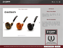Tablet Screenshot of kopp-pfeifen.de